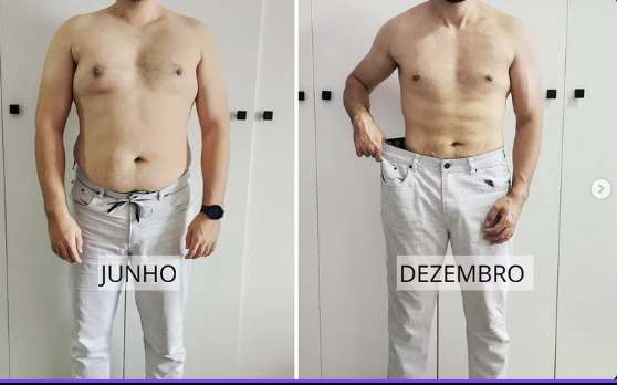 Registro de evolução 1: comparação de antes e depois